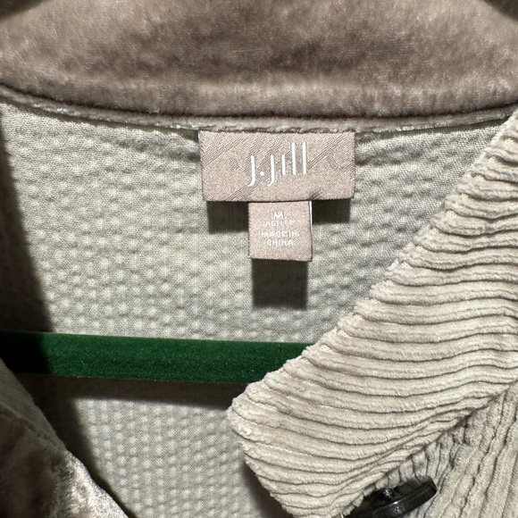 J JILL Corduroy Jacket with Velvet Trim - Picture 3 of 10